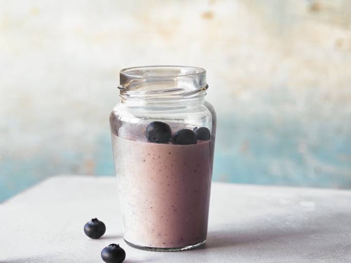 Smoothie Beurre de Cacahuètes, Myrtille & Banane