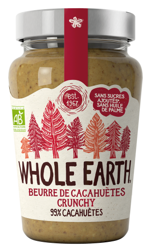 Beurre de cacahuètes crunchy – Whole Earth